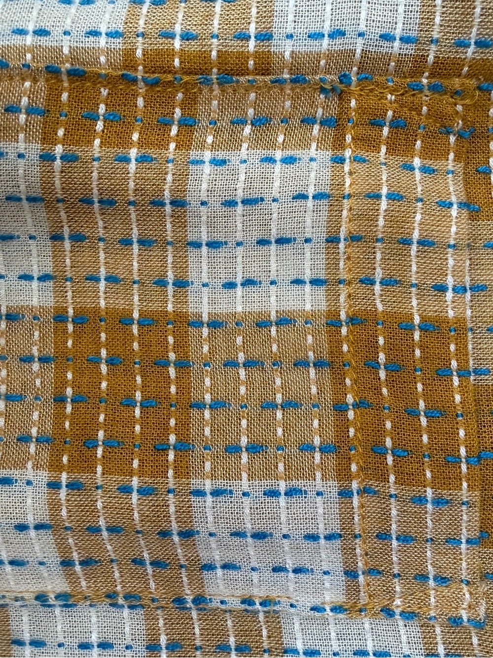 Pilcro Mustard Plaid Button-Up Shirt - Picture 6 of 11